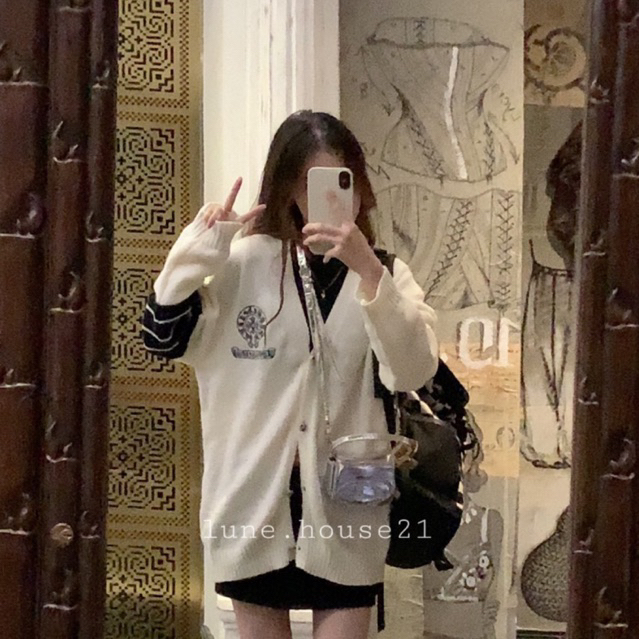 Cardigan Len Thom Trắnggg