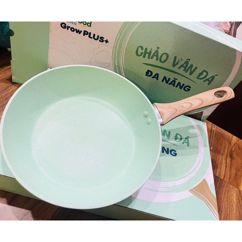 Chảo vân đá Green Cook đáy từ chống dính  - Hàng chính hãng
