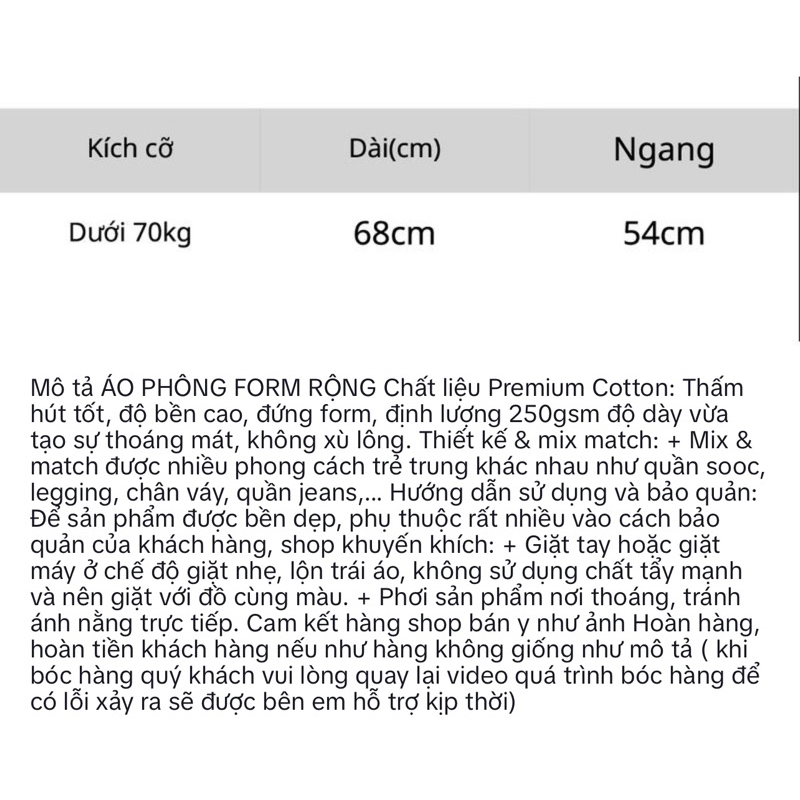 Áo thun Unisex form over full tag mác qc