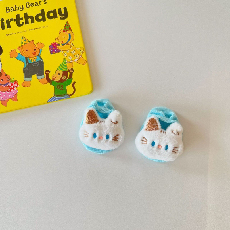 Tất 3D vớ sơ sinh hình thú và trái cây dễ thương cho bé. Tất thú chống trơn trượt