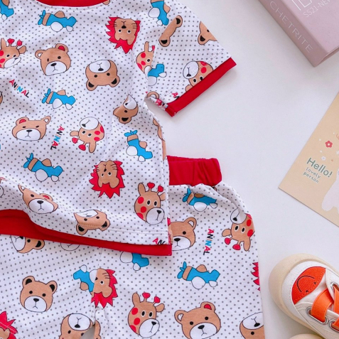 Bộ Bé Trai Cọc Tay/Ngắn Tay Thun Bozip Mát Mịn