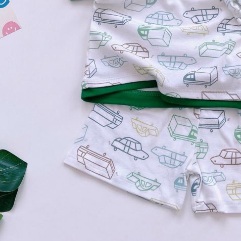 Bộ Bé Trai Cọc Tay/Ngắn Tay Thun Bozip Mát Mịn