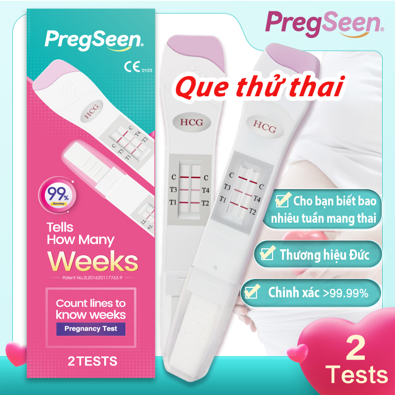 Pregseen Que thử thai cho bạn biết một vài tuần mang Bút thử thai sớm (Giao hàng kín đáo, che tên)