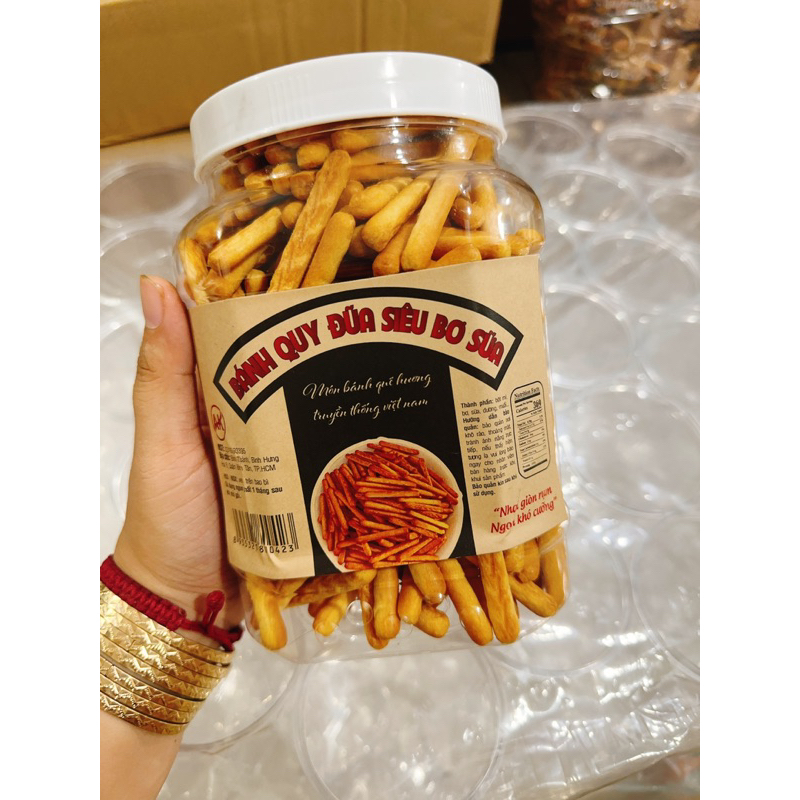 Bánh quy đũa chấm sữa hủ 500gr