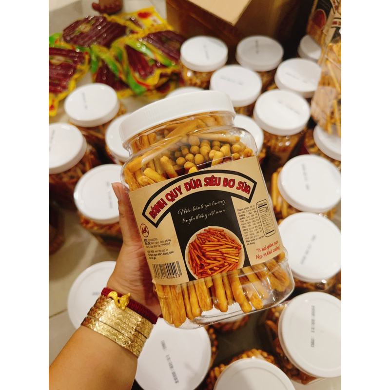 Bánh quy đũa chấm sữa hủ 500gr