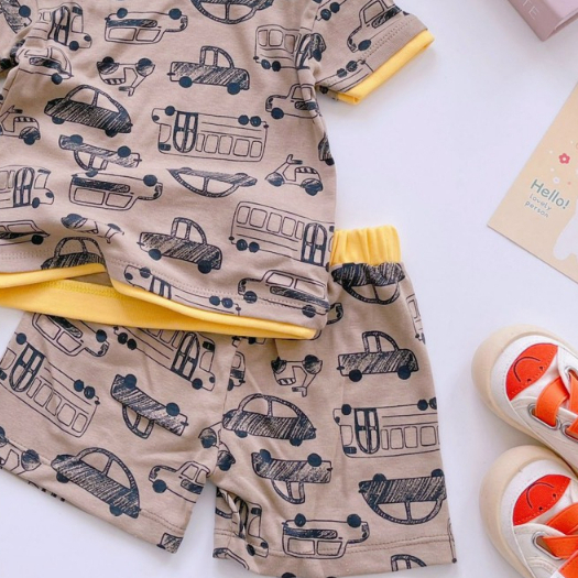 Bộ Bé Trai Cọc Tay/Ngắn Tay Thun Bozip Mát Mịn