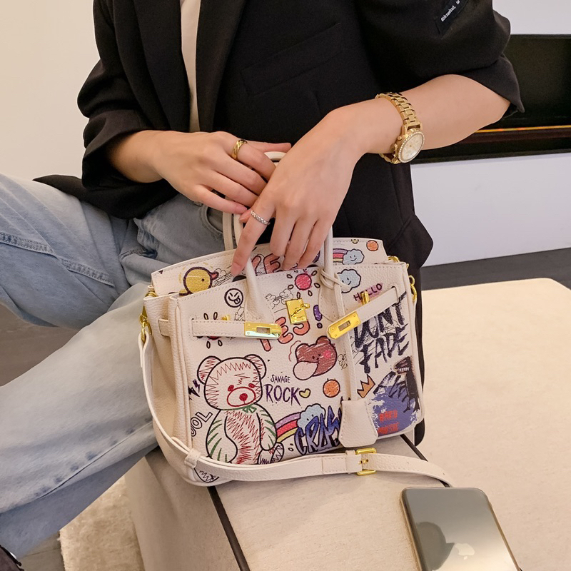 Túi HM sticker gấu 20cm