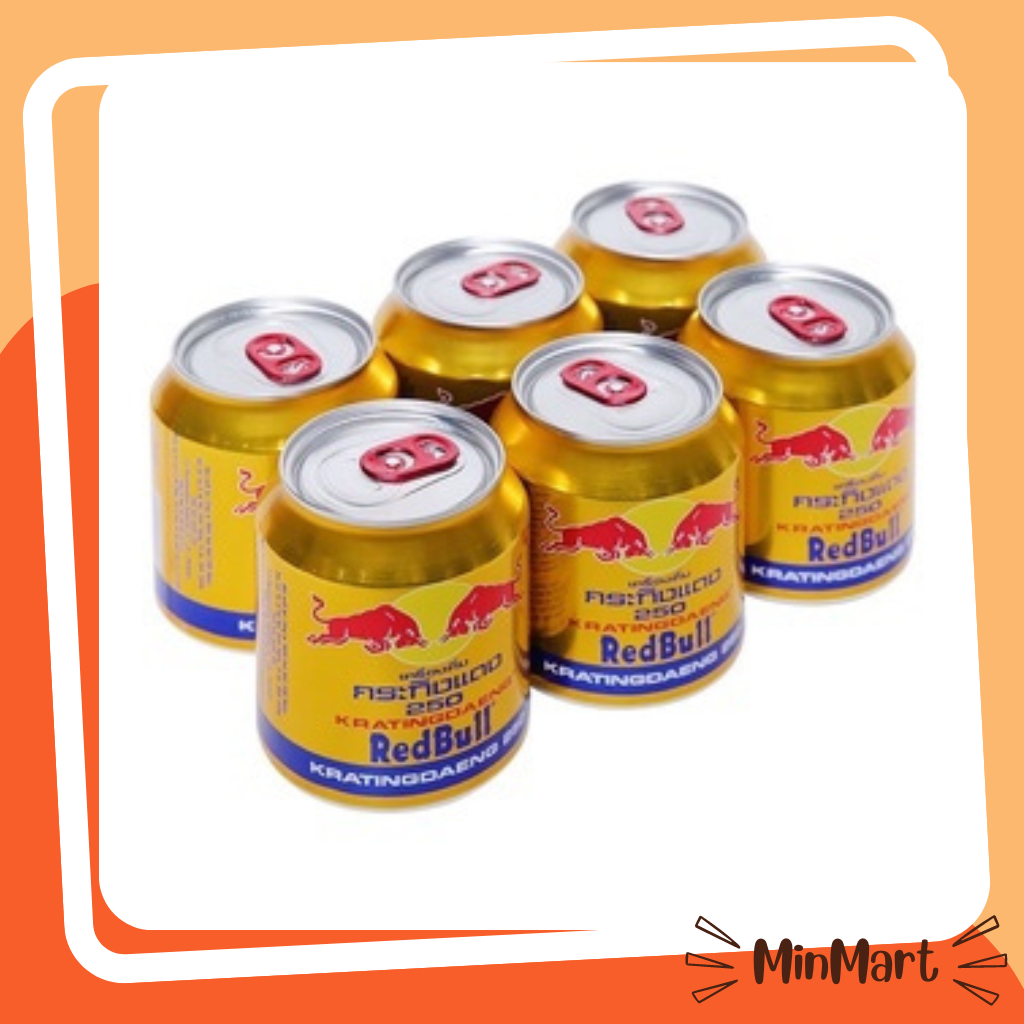 Lốc 6 Lon Bò Húc Thái Redbull