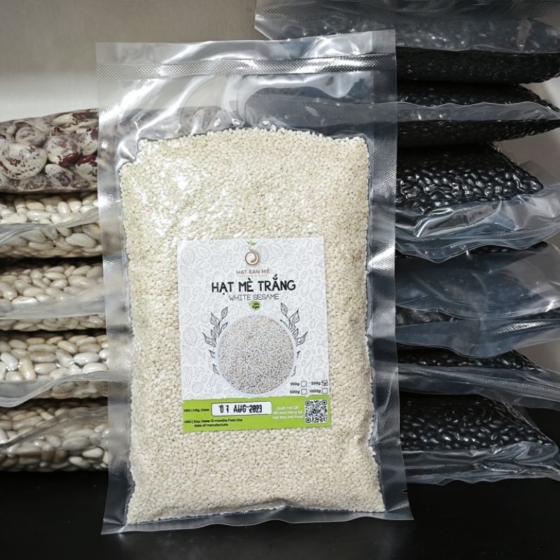 HẠT MÈ TRẮNG THUẦN CHỦNG HỮU CƠ TỰ NHIÊN 100g-250g-500g  dùng nấu chè, làm bánh & sữa, muối mè, bơ.