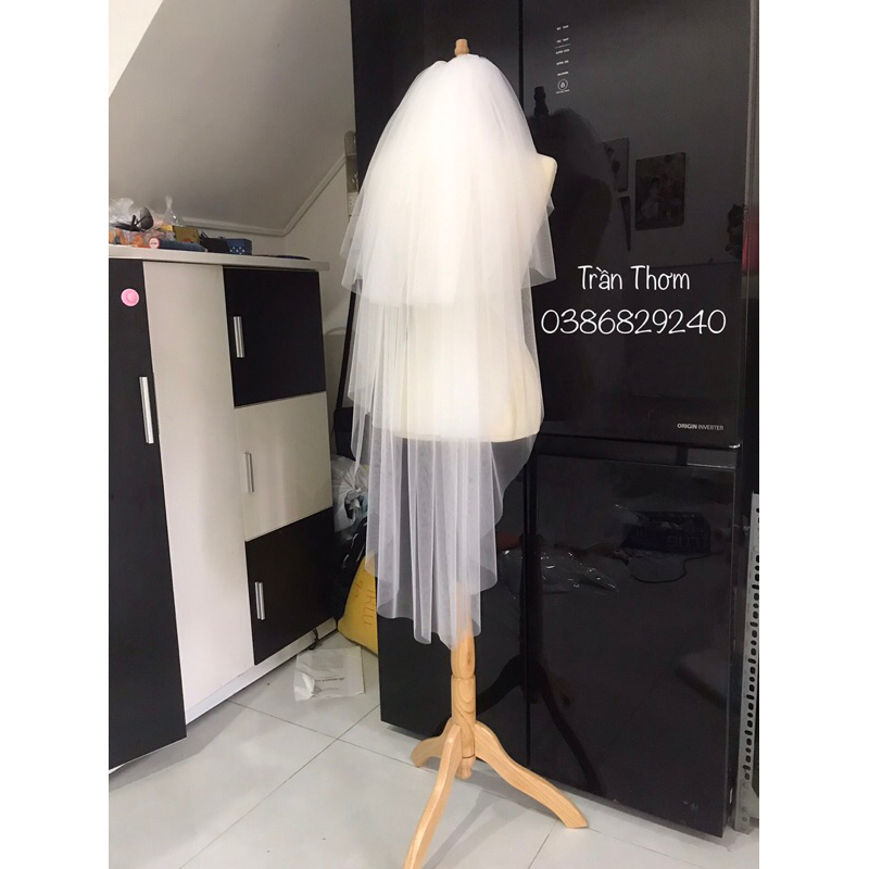 Lúp cô dâu, Voan cô dâu 3 tầng siêu phồng TH20