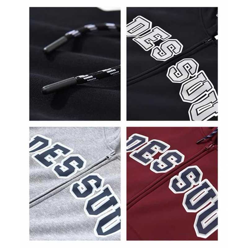 Áo khoác nỉ Dessuu, áo khoác nỉ lót bông dày dặn