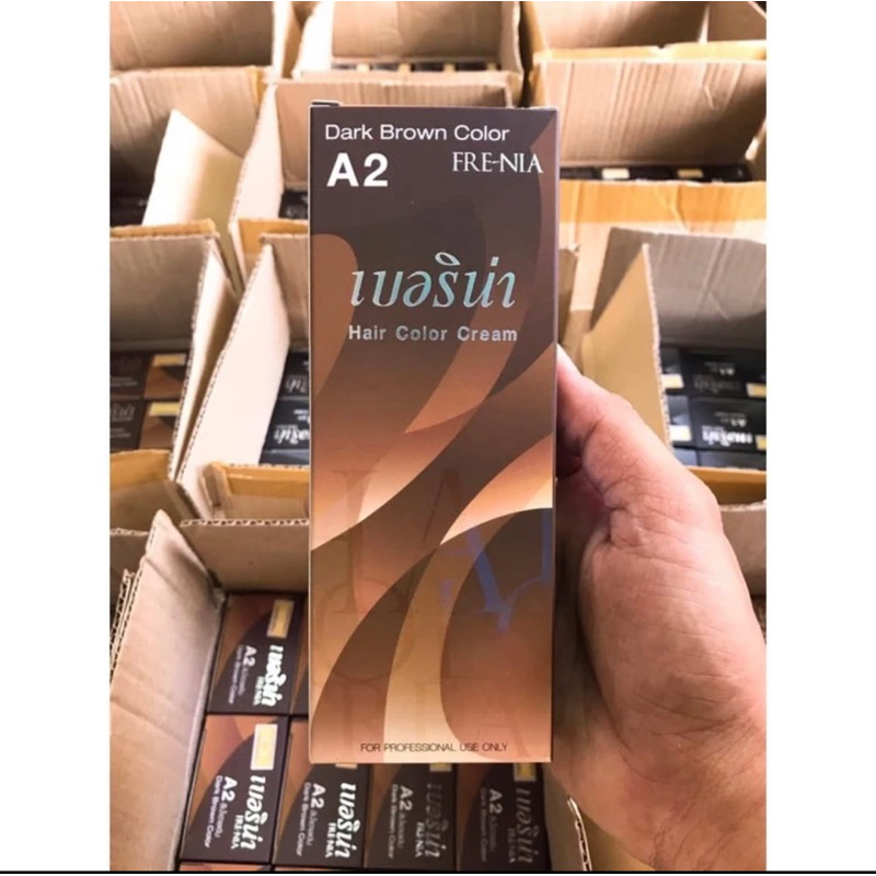 Thuốc Nhuộm Tóc Thái Lan Frenia A1 Màu Đen, A2 Màu Nâu Đen
