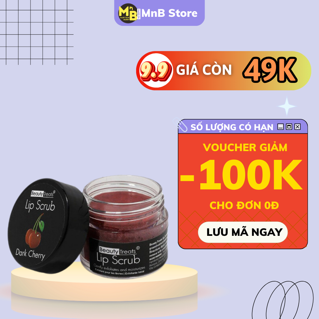 Tẩy tế bào chết môi Beauty Treats Lip Scrub mỹ 10.5g