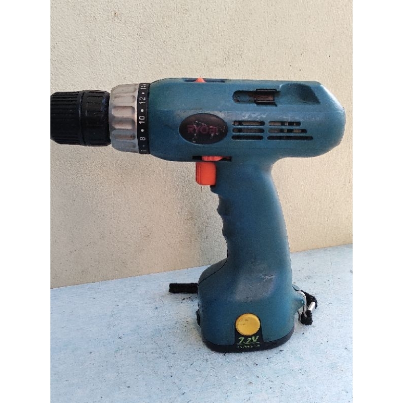 Thân Máy + Vỏ pin khoan vít mini Ryobi 7.2v