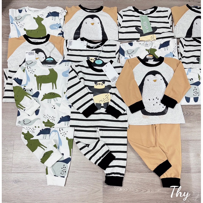 Bộ quần áo thu đông cho bé trai, bé gái 8-25kg