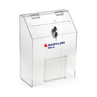 Hòm thư góp ý mica treo tường trong suốt, thùng thư góp ý, hộp thư góp ý