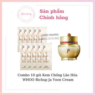 Combo 10 gói kem whoo bichup ja yoon cream – kem dưỡng chống lão hóa hồng nhuận_ohuinuong