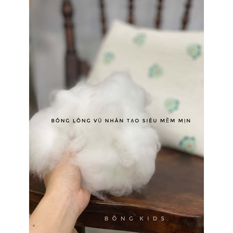 Gối em bé XÔ MUSLIN cho bé thấm hút mồ hôi 30*40cm