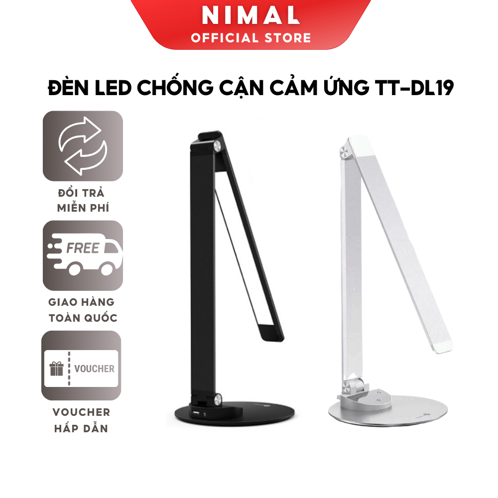 Đèn led chống cận cảm ứng để bàn học, bàn làm việc Nimal Taotronics TT- DL19 9w chính hãng