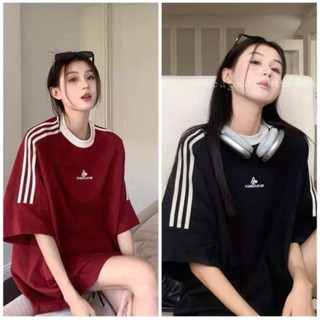 Áo thun nam nữ unisex form rộng tay SỌC VAI FORM RỘNG ngắn in hình cổ tròn NIVIA M967