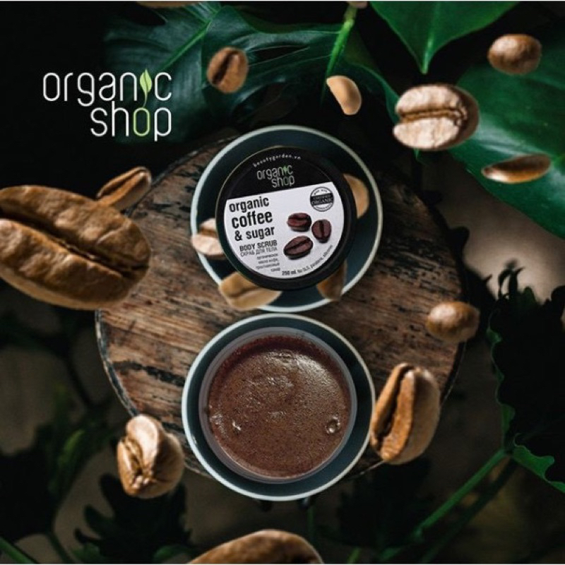 Tẩy Tế Bào Chết Toàn Thân Organic Shop Organic Coffee &amp; Sugar Body Scrub 250ml