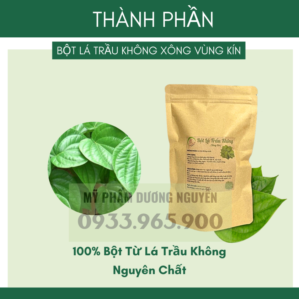 Bột Lá Trầu Không Xông Vùng Kín Khử Mùi Hôi Se Khít
