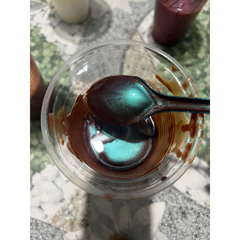 Sơn xe máy -pha lê đổi màu . 65k/100g