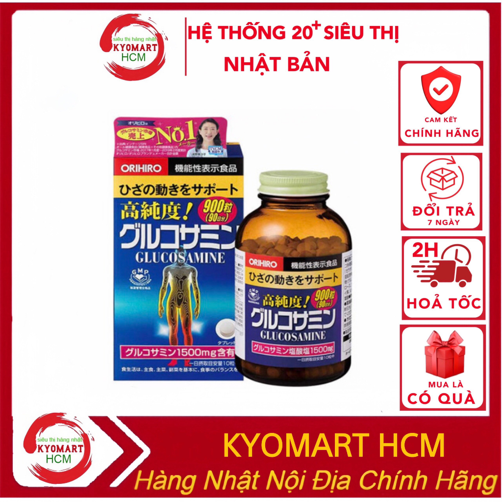 Viên Glucosamine Orihiro 900 viên - Nhật Bản