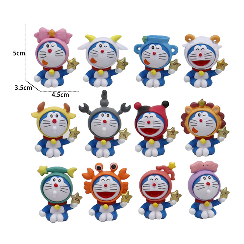 Bộ 12 Mô Hình Nhân Vật Doraemon Tượng Trưng 12 Chòm Sao, Mô Hình Decor  Trang Trí, Bộ Sưu Tập Nhân Vật Yêu Thích