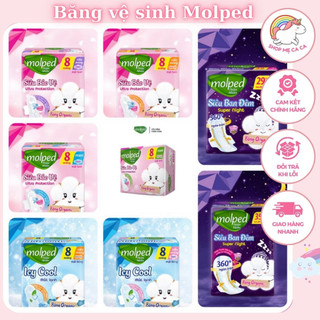 Băng vệ sinh Molped Bông Organic Tự nhiên mềm mại siêu thấm - Nhãn hàng Molfix.