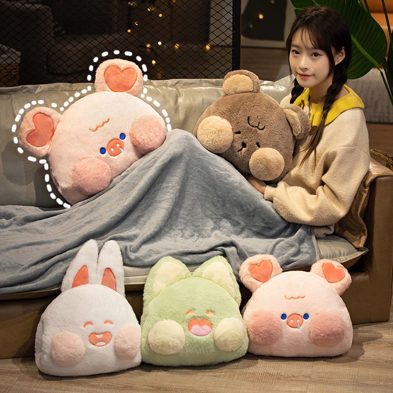 NEW💥Gấu mền văn phòng 3 in 1💥Cam kết Gấu bông cao cấp