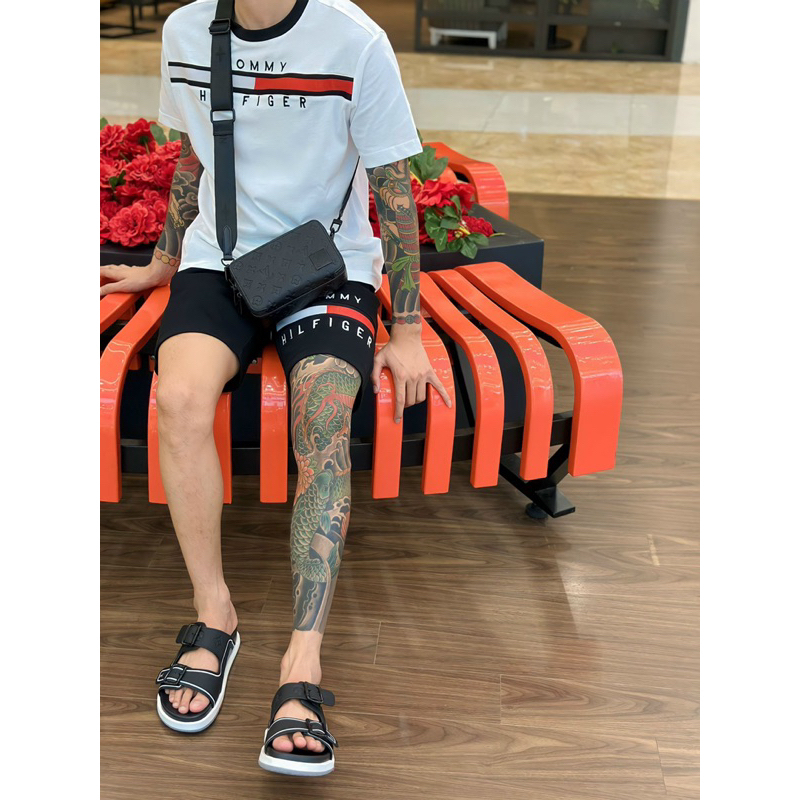 Đồ Bộ Hè Tommy Kẻ Ngang Ngực Thể Thao Dày Dặn Full Box- Set Cộc Tay Nam 99K Siêu Rẻ Chất Co Giãn Thoáng Mát #Hot #2023