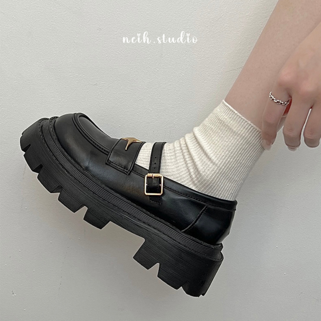 Giày Mary Jane nữ phối sao đế răng cưa neih.studio
