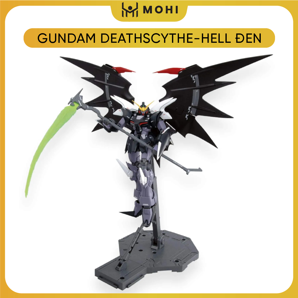 Mô hình Gundam Deathscythe-Hell ĐEN - Cao 17cm - nặng 150gram. Figure Gundam - Có hộp màu