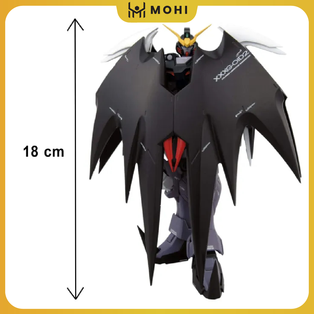 Mô hình Gundam Deathscythe-Hell ĐEN - Cao 17cm - nặng 150gram. Figure Gundam - Có hộp màu
