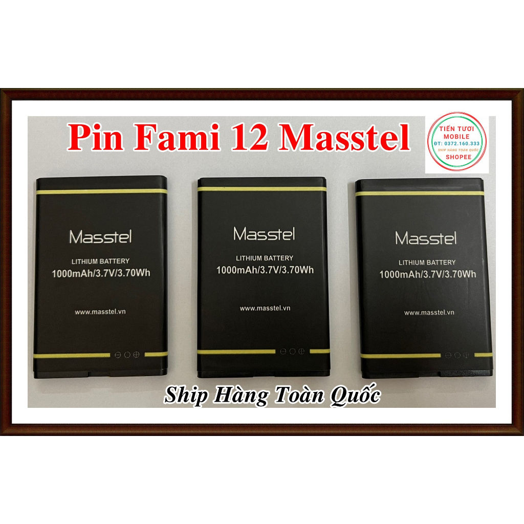 Pin Fami 12 Masstel (Pin mới)