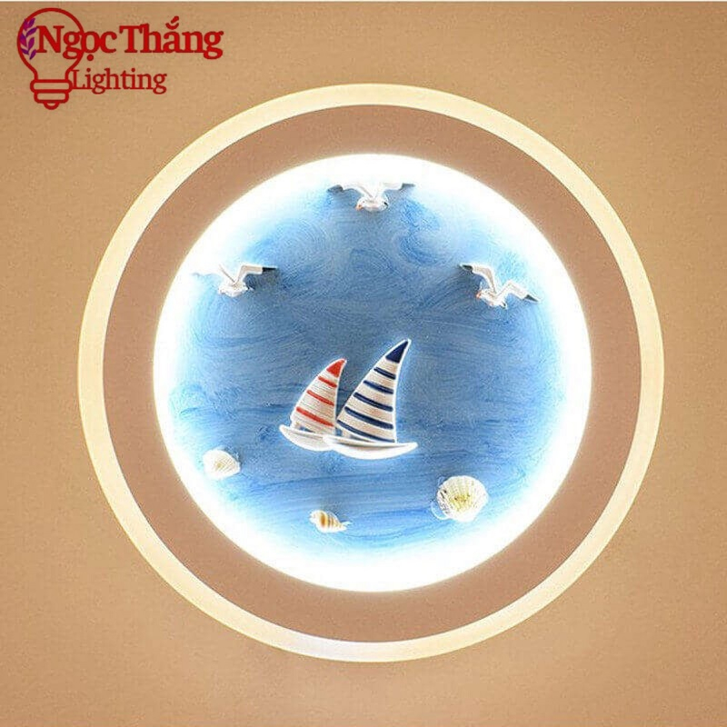 Đèn treo tường ốp tường cánh buồm trang trí phòng khách phòng ngủ cầu thang 8W 220V V8741 Ngọc Thắng