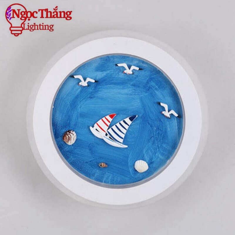 Đèn treo tường ốp tường cánh buồm trang trí phòng khách phòng ngủ cầu thang 8W 220V V8741 Ngọc Thắng