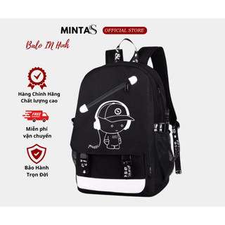 Balo unisex thời trang. balo thời trang đa năng in hình mt300