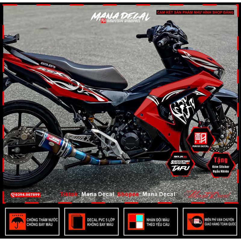 Tem Rời winner x v3 mẫu mới shop thiết kế