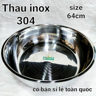 (Video SP)Chậu inox 304 thau inox 304 Thaphafac size 60, 64 cm,thau inox to dày inox 304