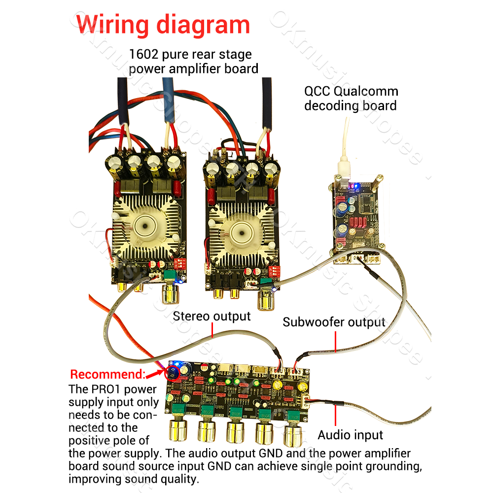 Mạch khuếch đại âm thanh 2*160W TDA7498E