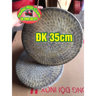 Cồng chiêng đồng Chập cheng đồng Kẻng đồng Chũm chọe đồng kích thước 35cm âm thanh chuẩn
