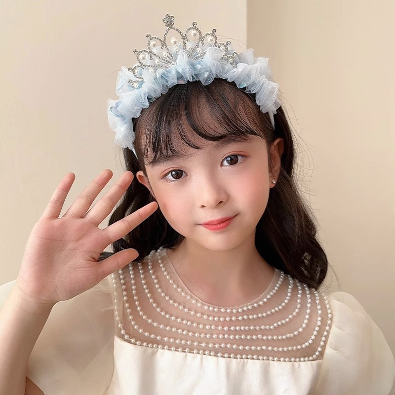 Băng đô cài tóc vương miện công chúa cho bé gái