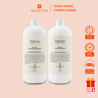 Dầu gội batious chính hãng - dầu gội xả màu trắng phục hồi tóc khô xơ, chẻ ngọn 960ml