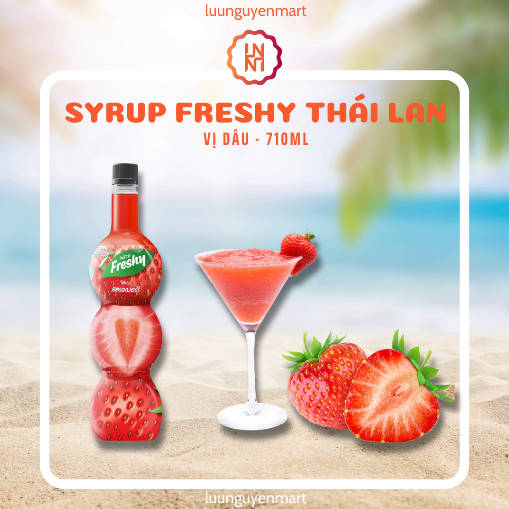 Siro Syrup Freshy Thái Lan 710ml - Vị Dâu