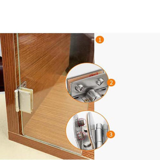 Bản lề cửa kính inox chốt bi