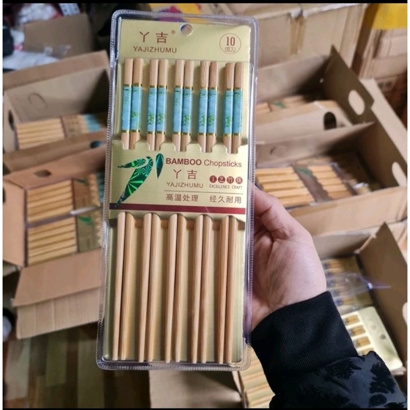 Vỉ 10 đôi đũa tre cao cấp