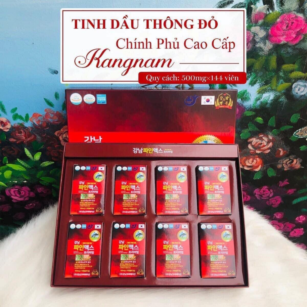 Tinh Dầu Thông Đỏ Chính Phủ Cao Cấp Kangnam Hàn Quốc 500g × 144 Viên