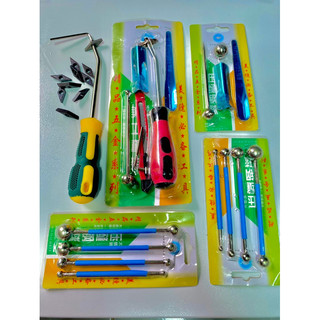 Bộ dụng cụ cào ron -lăn mạch -miết góc đa năng